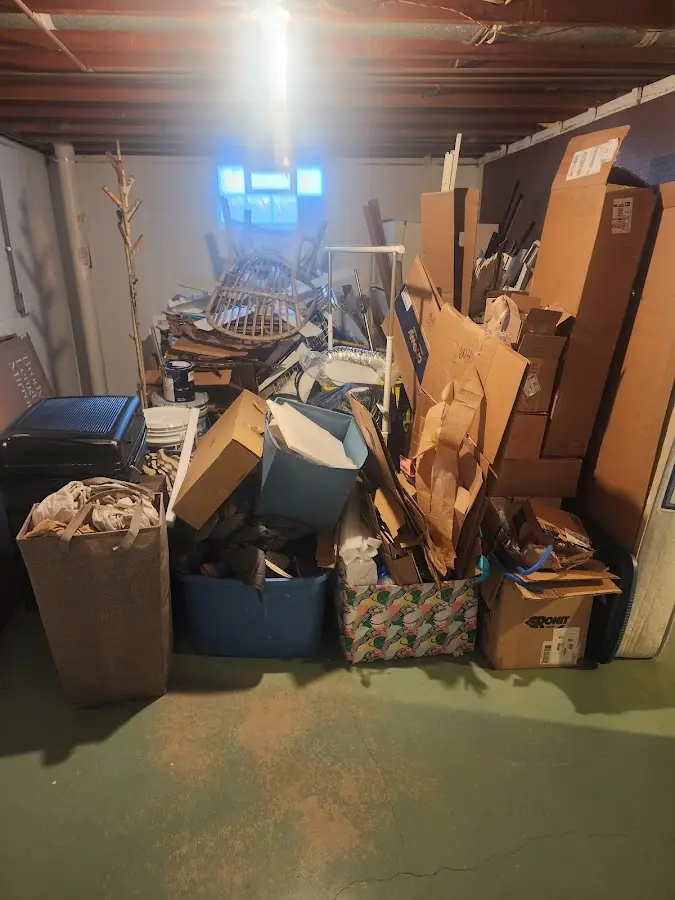 Roll-off dumpster container at job site for Construction Dumpster Rental in Old Fig Garden